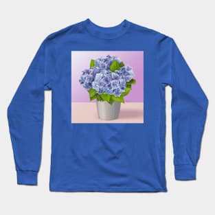 Gratitude in Blue Long Sleeve T-Shirt